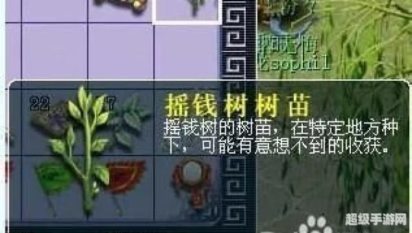 梦幻摇钱树苗怎么种